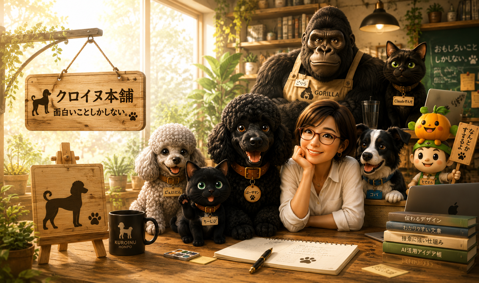 クロイヌ本舗の制作チーム TEAMねぎまの集合ビジュアル